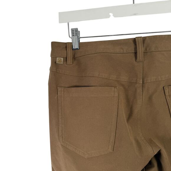 Lululemon ABC Slim Fit Pocket Pants 32" Utilitech Artifact Khaki Office Mens 31 - Picture 5 of 7